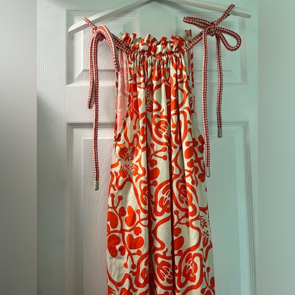 Rodebjer maxi dress unique beach runway Parisian fun eclectic medium nwt - Picture 5 of 9